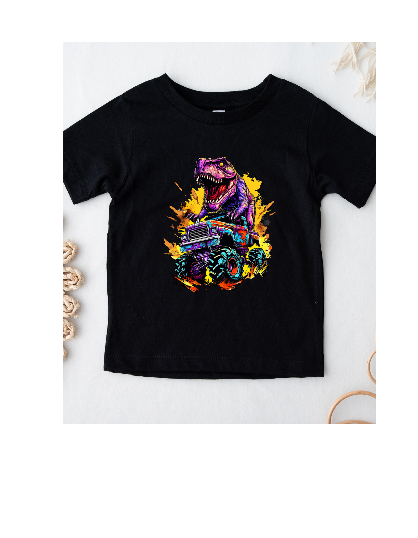 T Shirt Dinosaur Monster Truck