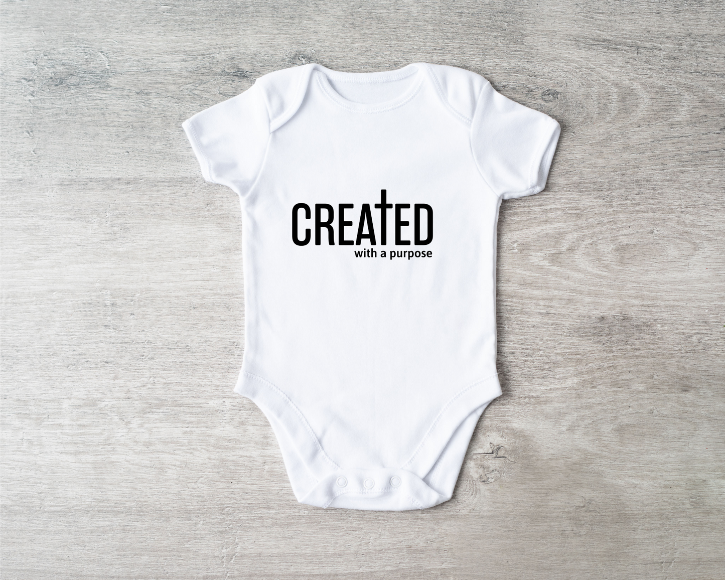 T-Shirt "Created with a Purpose"