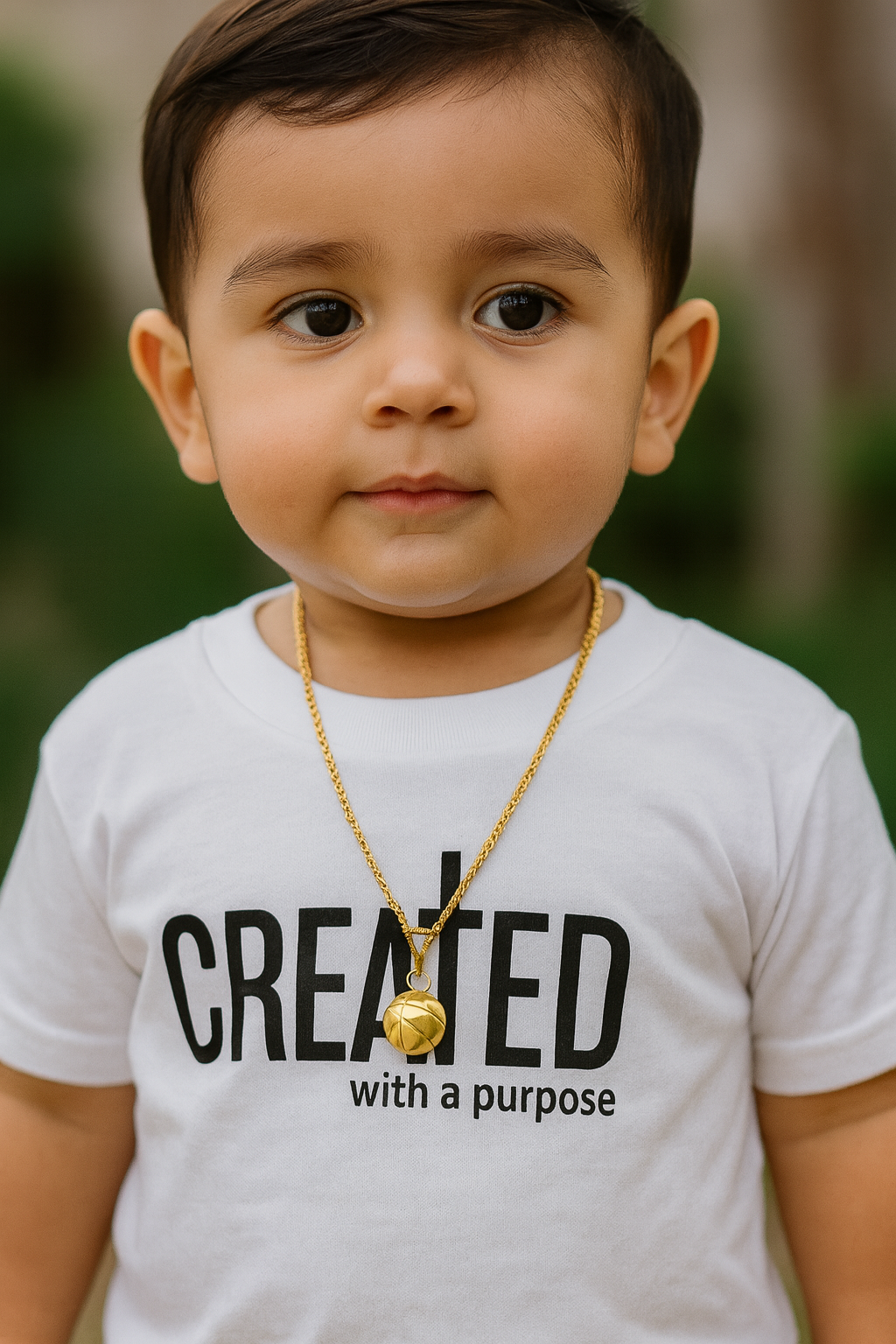 T-Shirt "Created with a Purpose"